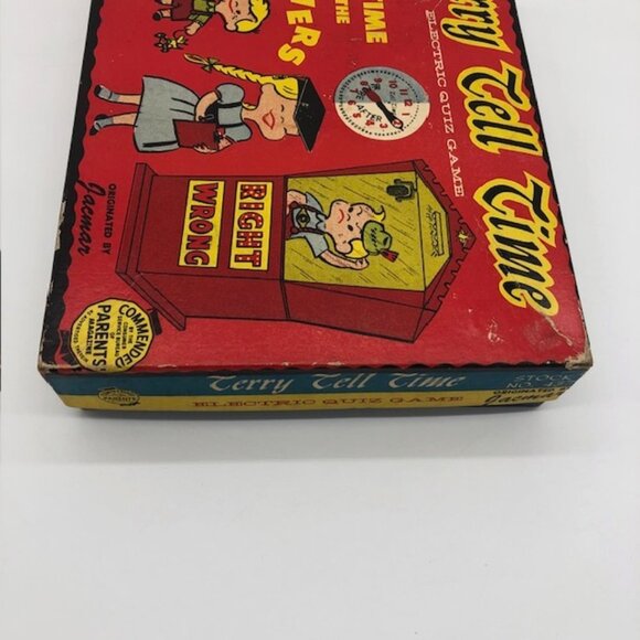 Rare, vintage 1958 Jacmar Terry Tell Time Electronic Quiz game #437 - Picture 7 of 9